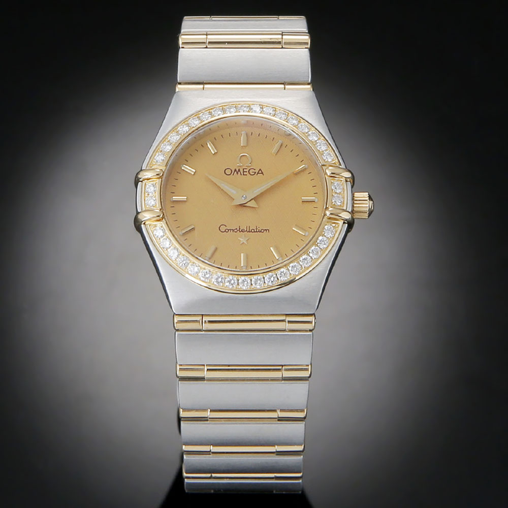 오메가 컨스틸레이션 콤비 풀바 다이아베젤 상세 이미지