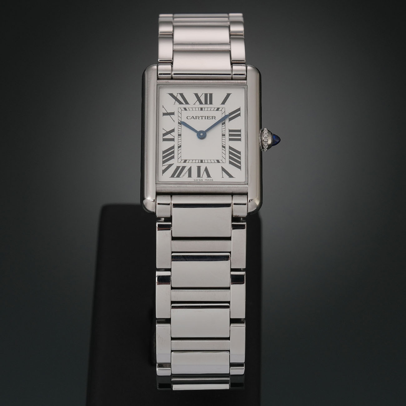 까르띠에 탱크 머스트 라지 스틸