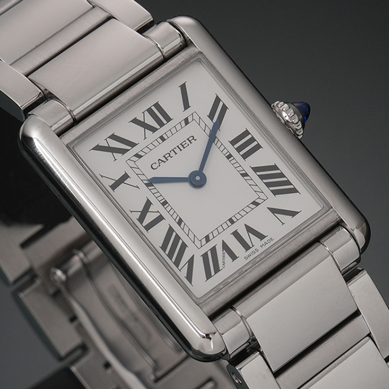 까르띠에 탱크 머스트 라지 스틸 상세 이미지