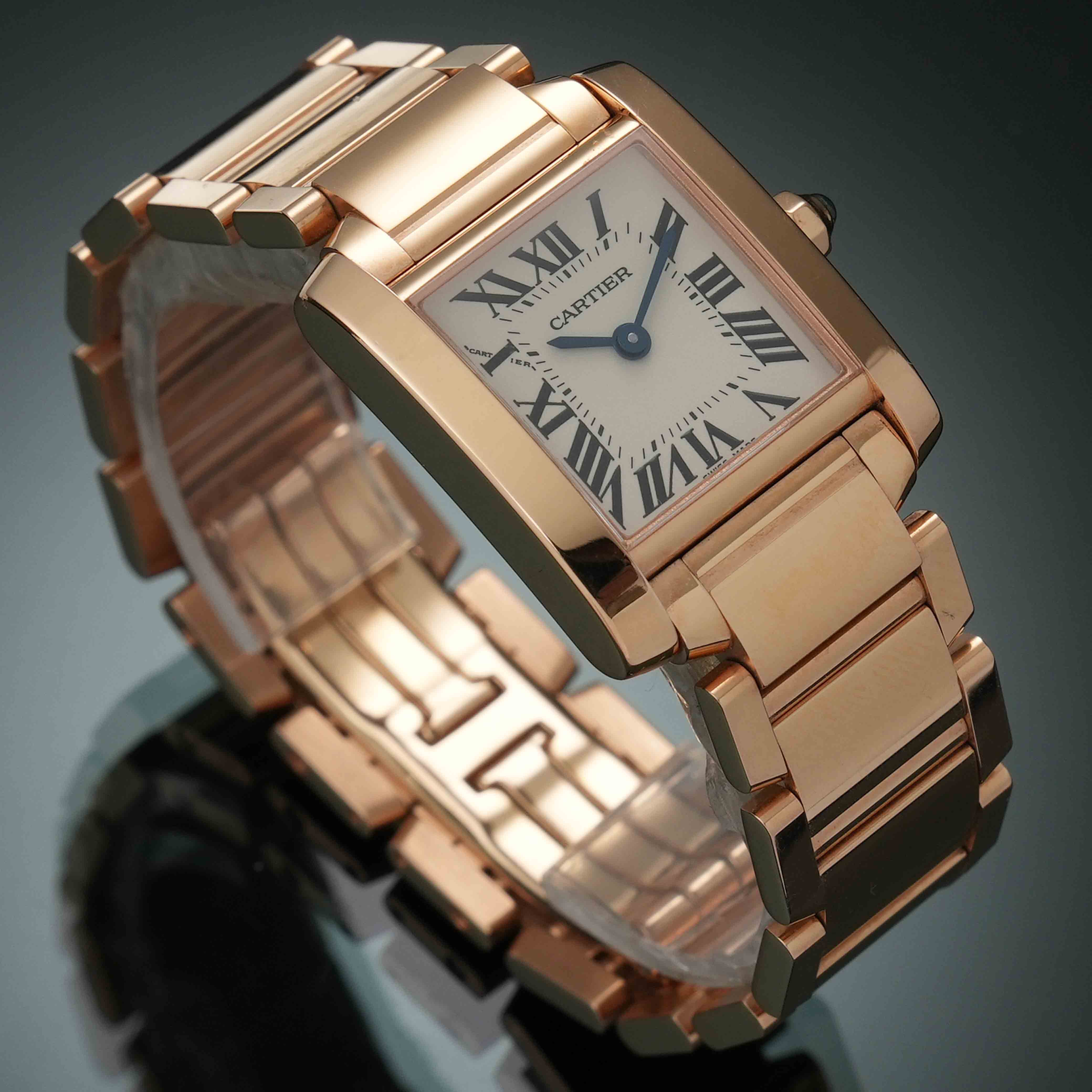 까르띠에 탱크 프랑세즈 스몰 골드